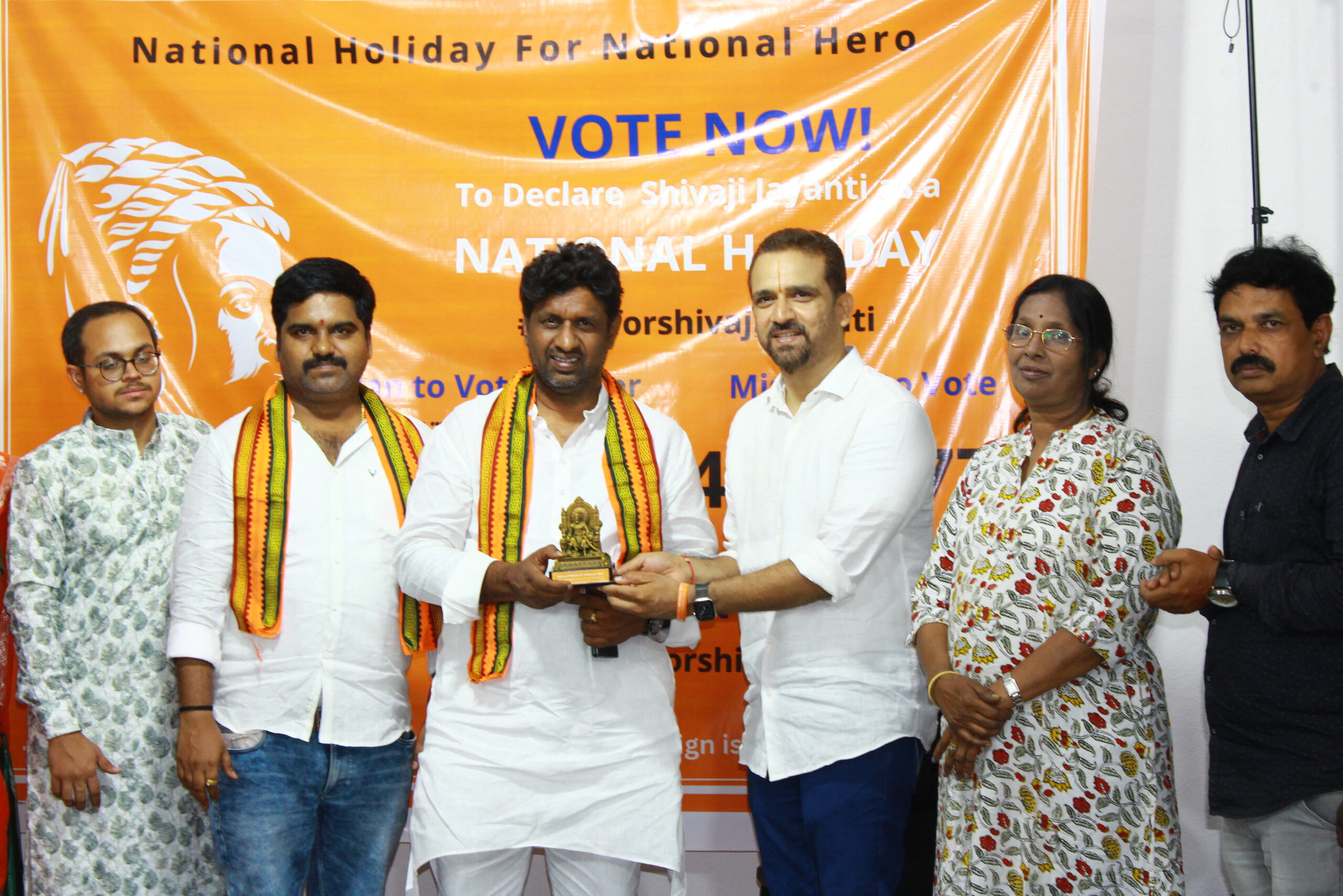 lankala deepak reddy in vote for shivaji jayanti campaign