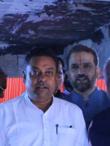 Sambit Patra, Chairman of the board of directors of the India Tourism Development Corporation has met with cd chavan to discuss about the voteforshivajijayanti campaign