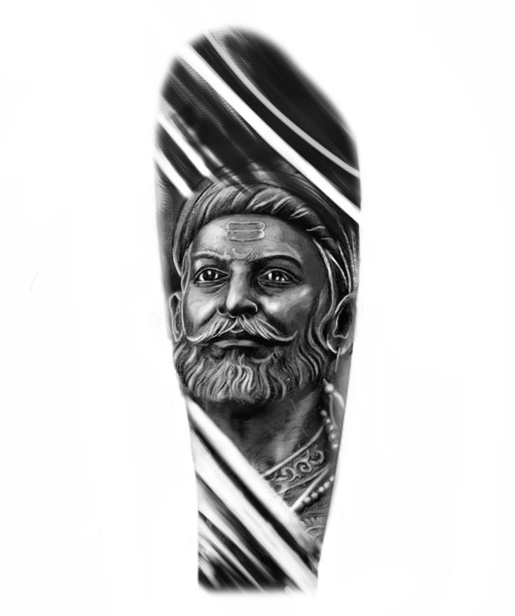 Chhatrapati Shivaji maharaj tattoo design