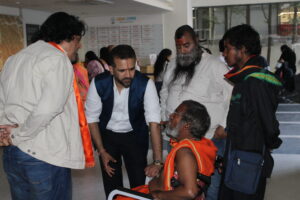 Global Hindu Federation's Chairman Sri Chandrshekhar Chavan visited Sri Balakrishna at Hospital