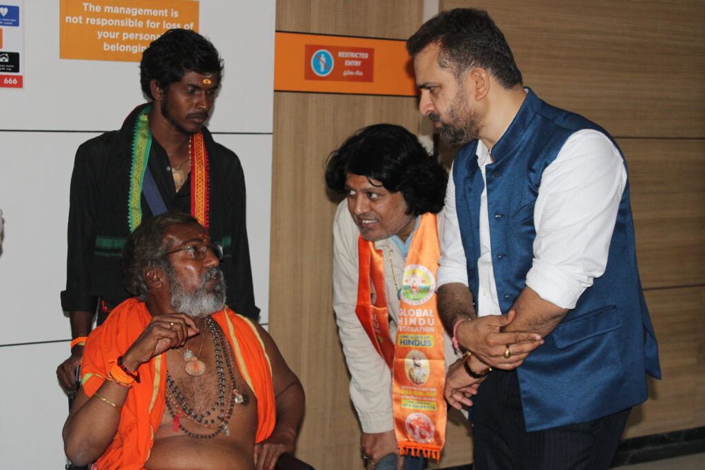 Global Hindu Federation's Chairman Sri Chandrshekhar Chavan visited Sri Balakrishna at Hospital