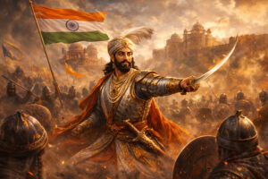 Chhatrapati Shivaji Maharaj patriotic battle scene